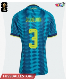 Günstige Kolumbien Jhon Lucumi #3 Auswärtstrikot Damen WM 2026 Kurzarm